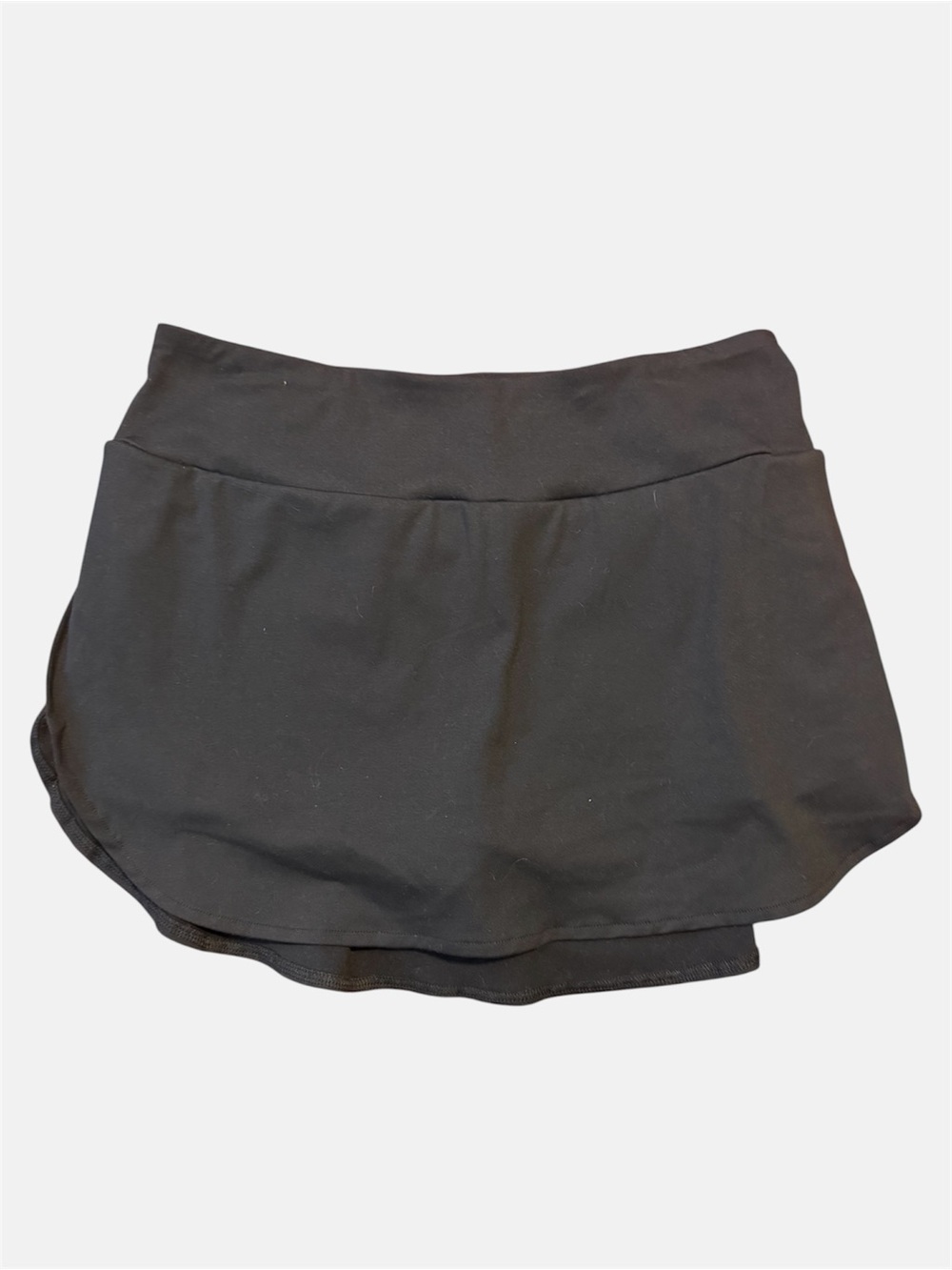 Women's Black Athletic Skort with High Waist